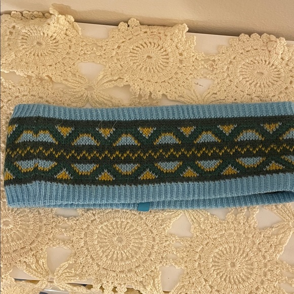 Prana Blue and Yellow Patterned Headband - Picture 2 of 5